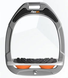 Flex-On Schrägsteigbügel aus Green Composite und Aluminium in Grau/Orange – Bild 1 von 1