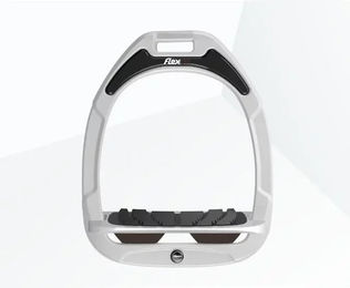 Flex-On Schrägsteigbügel Green Composite Grip Weiß Grau Braun – Bild 1 von 1