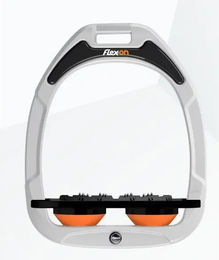 Flex-On Schrägsteigbügel Green Composite Grip Weiß Schwarz Orange – Bild 1 von 1