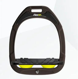 Flex-On Schrägsteigbügel Green Composite in Braun Schwarz Gelb – Bild 1 von 1