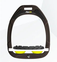 Flex-On Schrägsteigbügel Green Composite in Braun Weiß Gelb – Bild 1 von 1