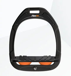 Flex-On Schrägsteigbügel Green Composite in Schwarz/Schwarz/Orange – Bild 1 von 1