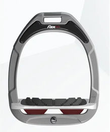 Flex-On Schrägsteigbügel Grip aus Aluminium in Grau/Rot mit Green Composite – Bild 1 von 1