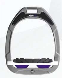 Flex-On Schrägsteigbügel Grip aus Aluminium und Green Composite in Weiß-Violett – Bild 1 von 1
