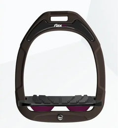 Flex-On Schrägsteigbügel Grip aus Green Composite in Braun Schwarz Lila – Bild 1 von 1