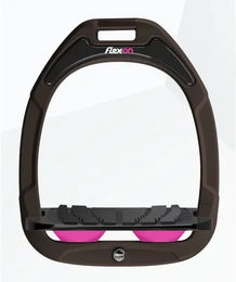 Flex-On Schrägsteigbügel Grip aus Green Composite in Braun Schwarz Rosa – Bild 1 von 1