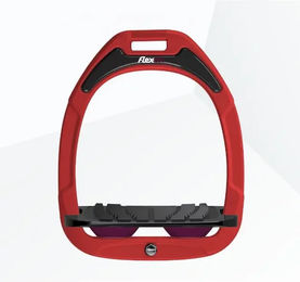 Flex-On Schrägsteigbügel Grip aus Green Composite in Rot/Schwarz/Pflaume – Bild 1 von 1