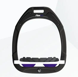 Flex-On Schrägsteigbügel Grip aus Green Composite in Schwarz Weiß Violett – Bild 1 von 1