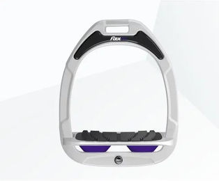 Flex-On Schrägsteigbügel Grip aus Green Composite in Weiß Grau Violett – Bild 1 von 1