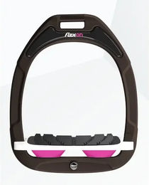 Flex-On Schrägsteigbügel Grip Green Composite Braun Weiß Rosa – Bild 1 von 1
