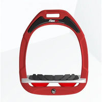 Produktbild von Flex-On Schrägsteigbügel Grip Green Composite Rot Grau