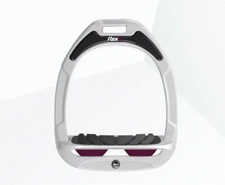 Flex-On Schrägsteigbügel Grip Green Composite Weiß Grau Plum – Bild 1 von 1