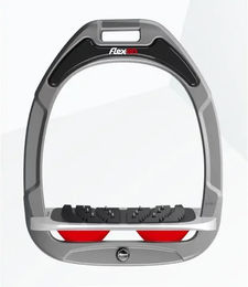 Flex-on Schrägsteigbügel Ultra Grip aus Aluminium in Grau/Rot mit Green Composite – Bild 1 von 1