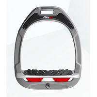 Produktbild von Flex-on Schrägsteigbügel Ultra Grip aus Aluminium in Grau/Rot mit Green Composite