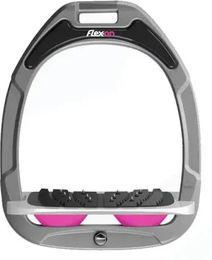 Flex-on Schrägsteigbügel Ultra Grip aus Aluminium in Grau und Rosa mit Green Composite – Bild 1 von 1