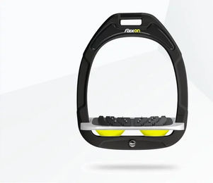 Flex-on Schrägsteigbügel Ultra Grip aus Composite in Grün Grau Gelb – Bild 1 von 1