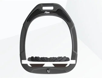Flex-on Schrägsteigbügel Ultra Grip Green Composite Anthrazit Weiß Braun – Bild 1 von 1