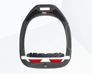 Flex-on Schrägsteigbügel Ultra Grip Green Composite Anthrazit Weiß Rot – Bild 1 von 1