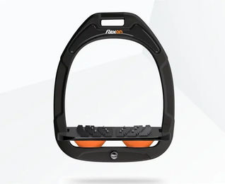 Flex-On Schrägsteigbügel Ultra Grip Green Composite in Grün Schwarz Orange – Bild 1 von 1