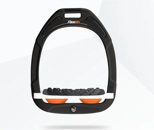 Flex-on Schrägsteigbügel Ultra Grip Green Composite in Grün Weiß Orange – Bild 1 von 1