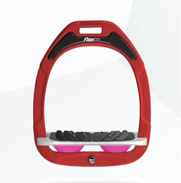 Flex-On Schrägsteigbügel Ultra Grip Green Composite in Rot Grau Rosa – Bild 1 von 1