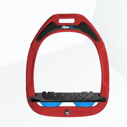 Flex-on Schrägsteigbügel Ultra Grip Green Composite in Rot Schwarz Blau – Bild 1 von 1