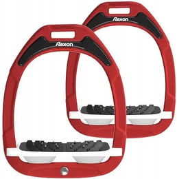 Flex-On Schrägsteigbügel Ultra Grip Green Composite in Rot Weiß – Bild 1 von 1