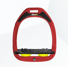 Flex-on Schrägsteigbügel Ultra Grip Green Composite Rot Schwarz Gelb – Bild 1 von 1