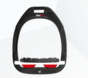 Flex-on Schrägsteigbügel Ultra Grip Green Composite Schwarz Weiß Rot – Bild 1 von 1