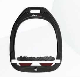 Flex-on Schrägsteigbügel Ultra Grip Green Composite Schwarz Weiß Weinrot – Bild 1 von 1