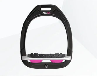 Flex-On Schrägsteigbügel Ultra Grip in Grün Grau Rosa aus Composite – Bild 1 von 1