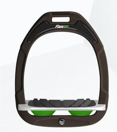 Flex-On Senkrechte Steigbügel Green Composite mit Grip in Braun Grau Grün – Bild 1 von 1