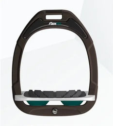 Flex-On Senkrechte Steigbügel Green Composite mit Grip in Braun Grau Grün – Bild 1 von 1