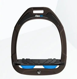 Flex-On Senkrechte Steigbügel Green Composite mit Grip in Braun Schwarz Blau – Bild 1 von 1