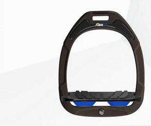 Flex-On Senkrechte Steigbügel Green Composite mit Grip in Braun Schwarz Blau – Bild 1 von 1