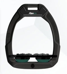 Flex-On Sicherheits-Steigbügel Flat Ultra Grip Schwarz/Grün Safe-On – Bild 1 von 1