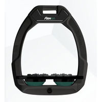 Produktbild von Flex-On Sicherheits-Steigbügel Flat Ultra Grip Schwarz/Grün Safe-On