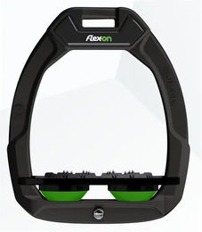 Flex-On Sicherheits-Steigbügel Flat Ultra Grip Schwarz/Grün Safe-On – Bild 1 von 1