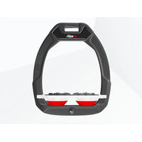Produktbild von Flex-On Sicherheitsreitersteigbügel Flat Ultra Grip Safe-On Anthrazit Weiß Rot