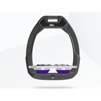 Produktbild von Flex-On Sicherheitsreitersteigbügel Plat Ultra Grip Anthrazit Grau Violett mit Safe-On System