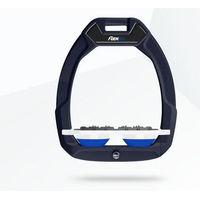 Produktbild von Flex-On Sicherheitsreitsteigbügel Flach Ultra Grip Aluminium Weiß Blau