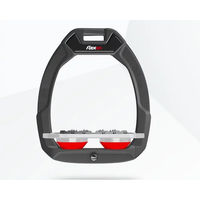 Produktbild von Flex-On Sicherheitsreitsteigbügel Flat Ultra Grip Anthrazit Grau Rot Safe-On