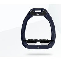 Produktbild von Flex-On Sicherheitsreitsteigbügel Flat Ultra Grip in Braun Schwarz Weiß mit Safe-On System