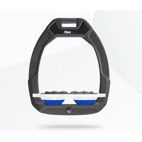 Produktbild von Flex-On Sicherheitsreitsteigbügel Flat Ultra Grip Safe-On Anthrazit Weiß Blau