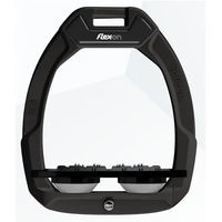 Produktbild von Flex-On Sicherheitsreitsteigbügel Flat Ultra Grip Schwarz/Schwarz/Grau Safe-On