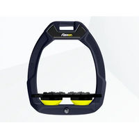 Produktbild von Flex-On Sicherheitsreitsteigbügel Plat Ultra Grip Marine Schwarz Gelb Safe-On