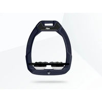 Produktbild von Flex-On Sicherheitsreitsteigbügel Plat Ultra Grip Rot Schwarz Weiß mit Safe-On System