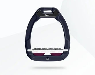 Flex-On Sicherheitsreitsteigbügel Plat Ultra Grip Rot Weiß Purpur Safe-On – Bild 1 von 1
