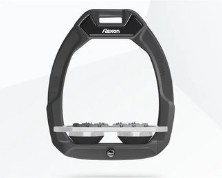 Flex-On Sicherheitsreitsteigbügel Plat Ultra Grip Safe-On Anthrazit Grau Schwarz – Bild 1 von 1