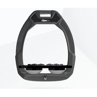 Produktbild von Flex-On Sicherheitsreitsteigbügel Plat Ultra Grip Safe-On Anthrazit Schwarz Grau